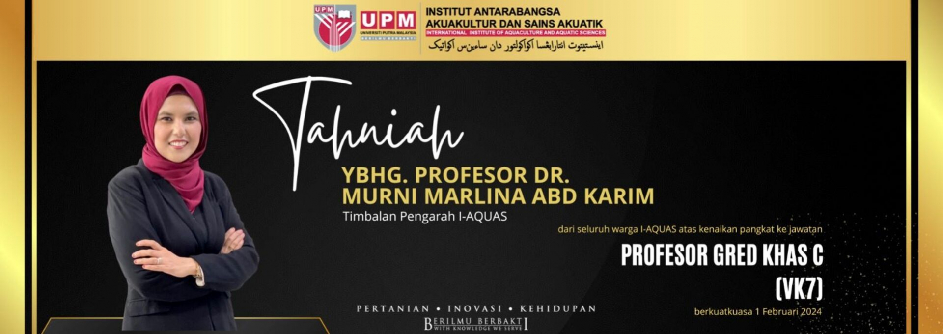 Congratulation ! PROF DR MURNI